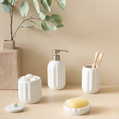 Distributeur de savon, 0,45l, blanc Colorama