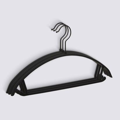 Lot de 3 cintres, l.41 cm, noir Hang'up