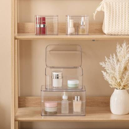 Lot de 4 organiseurs, transparent 