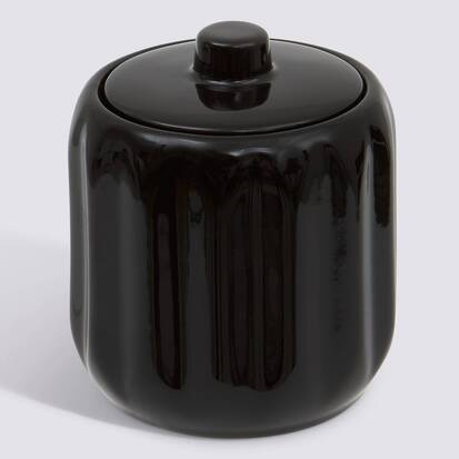 Pot à cotons, d.12,5 cm, noir Colorama
