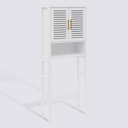 meuble-wc-2-portes-1-etagere-67x25-cm-blanc