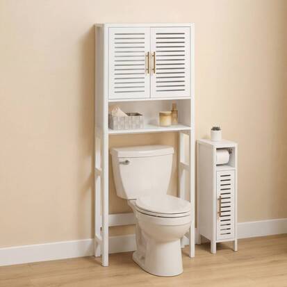 meuble-wc-2-portes-1-etagere-67x25-cm-blanc