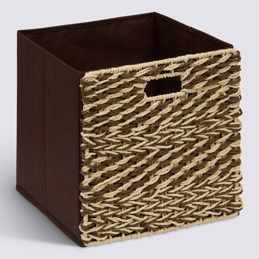 Boîte de rangement, 31x31 cm, marron Mix'n modul