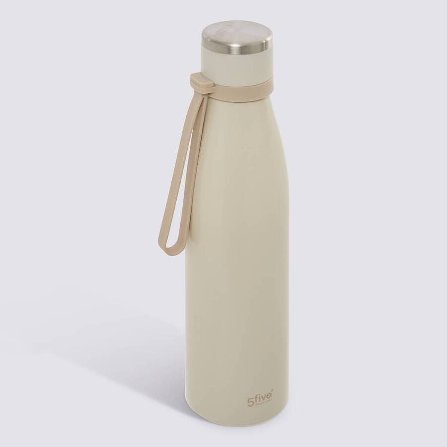Bouteille isotherme, acier inoxydable, 0,65l, beige lin 
