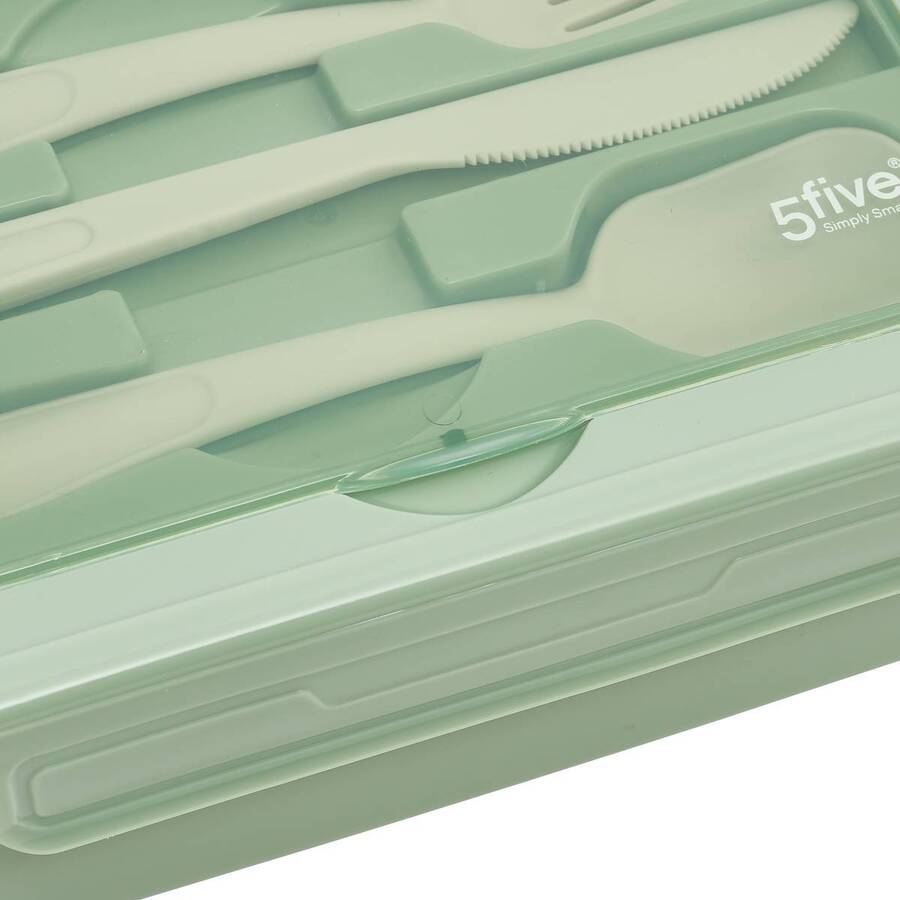 Lunch box avec couverts, 1,2l, vert