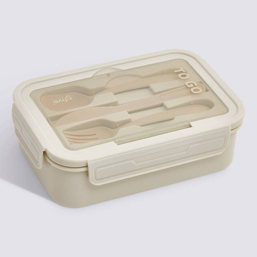Lunch box avec couverts, 1,2l, argile