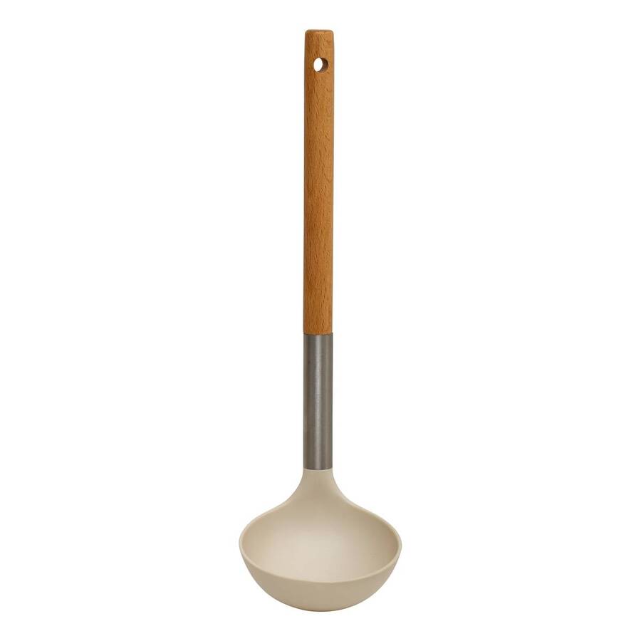 Set pot et 5 ustensiles, d.6,2 cm, crème Equilibre