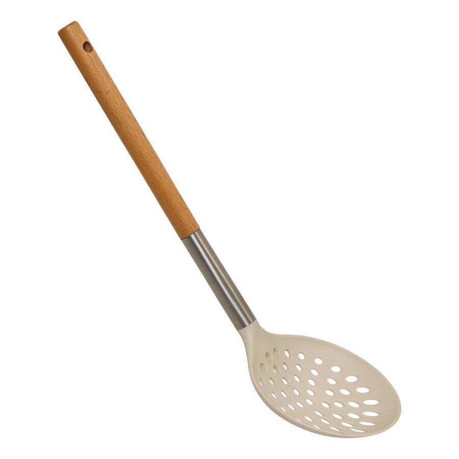 Set pot et 5 ustensiles, d.6,2 cm, crème Equilibre
