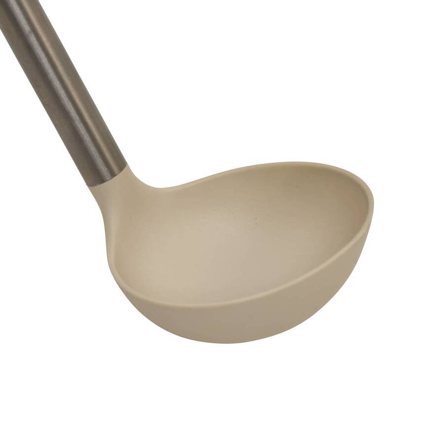 Set pot et 5 ustensiles, d.6,2 cm, crème Equilibre