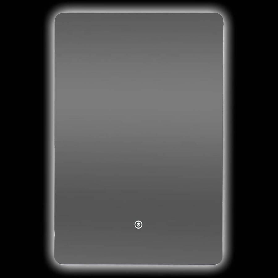 Miroir led, 40x60 cm, argent Halo