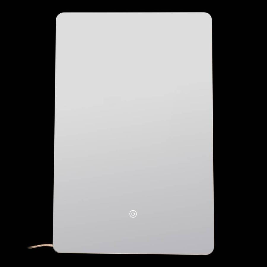 Miroir led, 40x60 cm, argent Halo