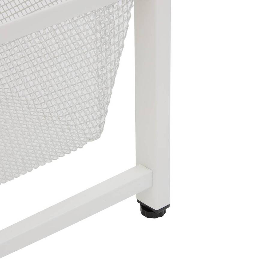 Colonne de rangement 3 tiroirs, h.72,5 cm, blanc Meshy