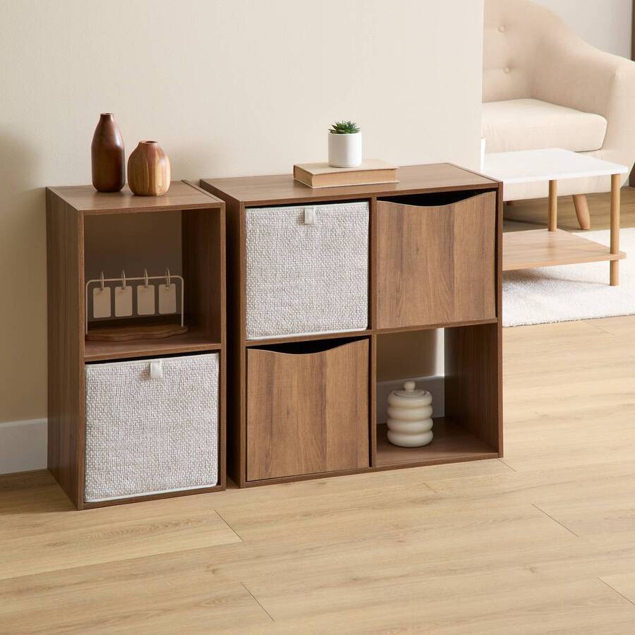 Boîte de rangement, 31x31 cm, beige Mix'n modul