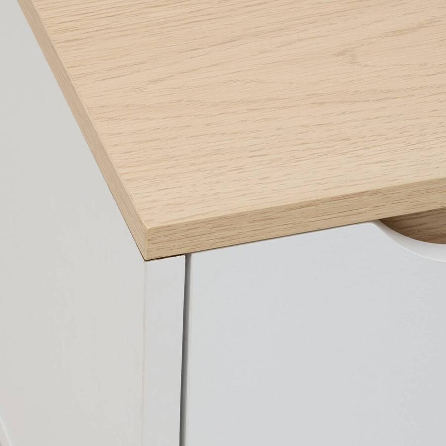 Meuble tv 2 portes, 120x40 cm, blanc Luma