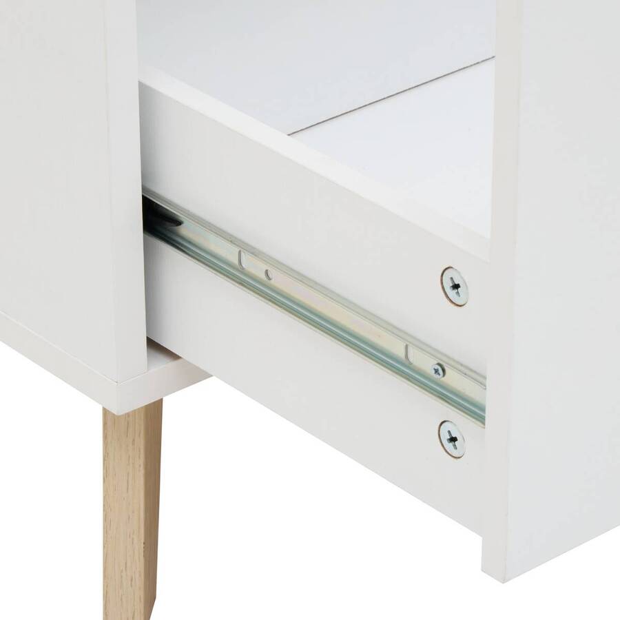 Meuble tv 2 portes, 120x40 cm, blanc Luma
