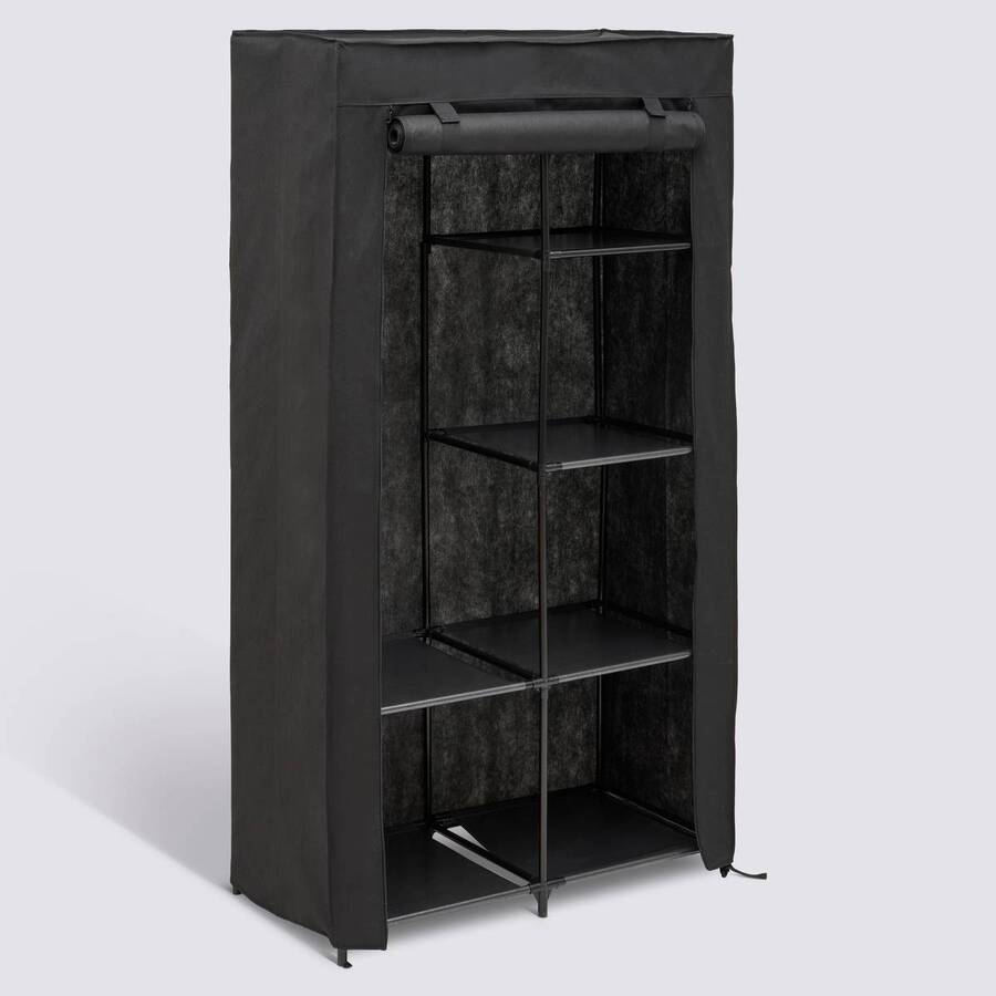 Penderie, 165x88 cm, noir Dressy