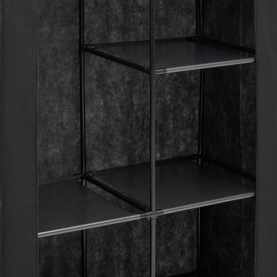 Penderie, 165x88 cm, noir Dressy