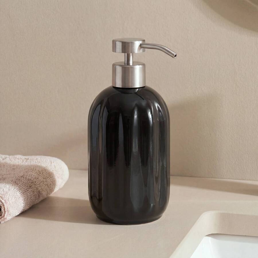 Distributeur de savon, 0,45l, noir Colorama