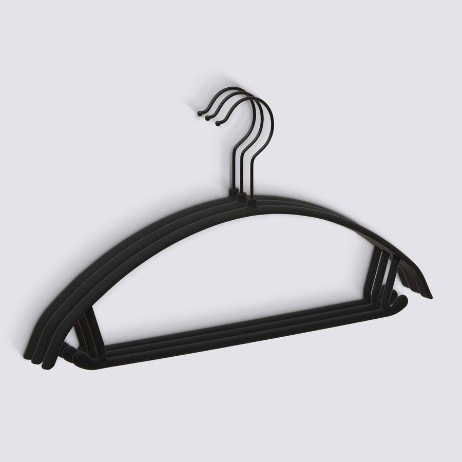 Lot de 3 cintres, l.41 cm, noir Hang'up
