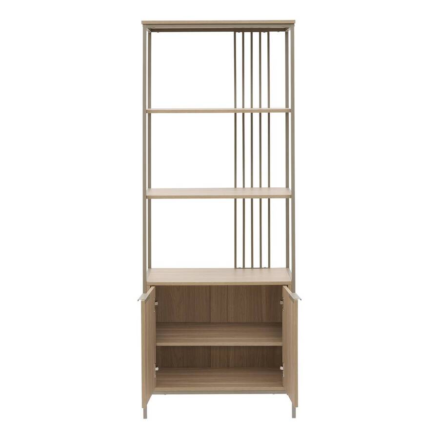 Étagère 2 portes, 68,4x35 cm, sable Duna