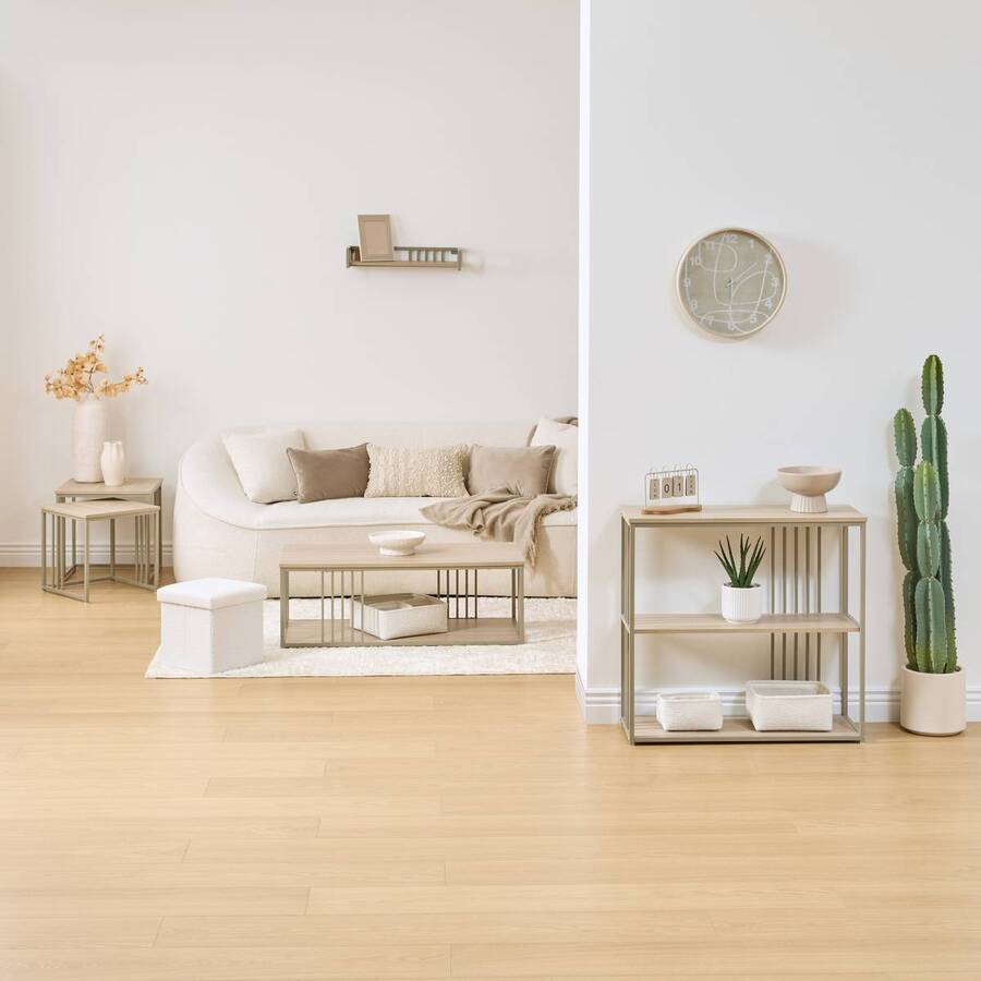 Console 3 niveaux, 80x30 cm, sable Duna