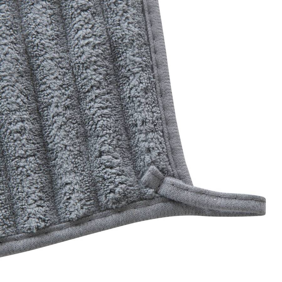 Lot de 2 chiffons, 30x30 cm, argile et gris