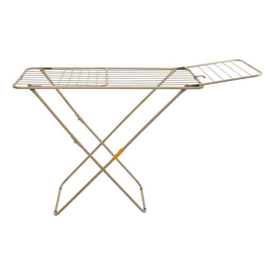 Étendoir à linge pont, 18 m d'étendage, beige Sahara