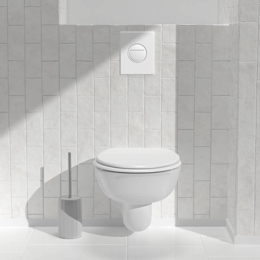 Brosse wc, h.40 cm, blanc Colorama