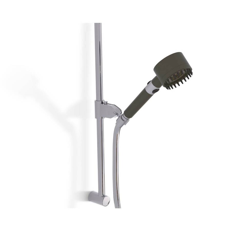 Pommeau de douche, l.24,5 cm, gris