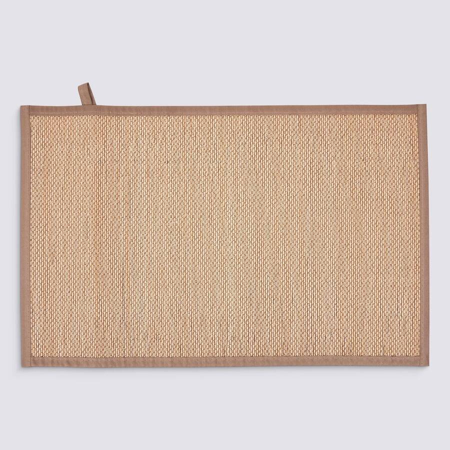 Tapis, bambou, 80x50 cm, beige Stemy