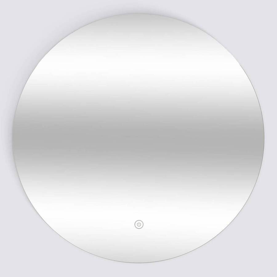 Miroir led, d.50 cm, argent Halo