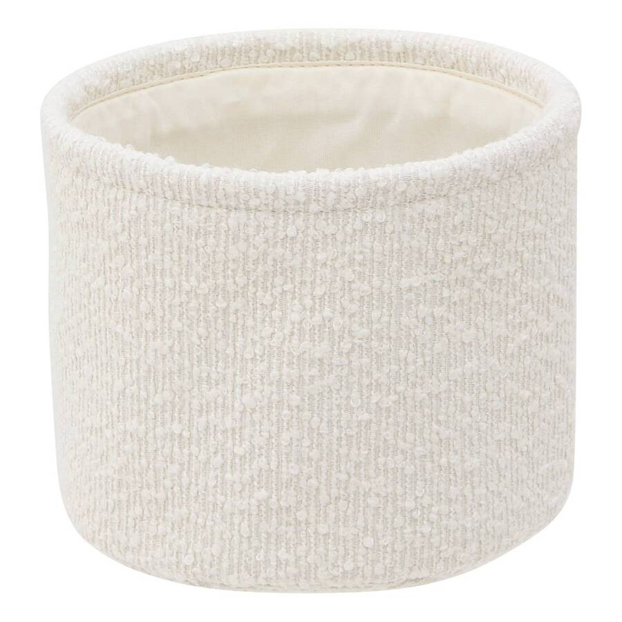 Lot de 3 paniers de rangement, d.14/16/18 cm, blanc Bouclette