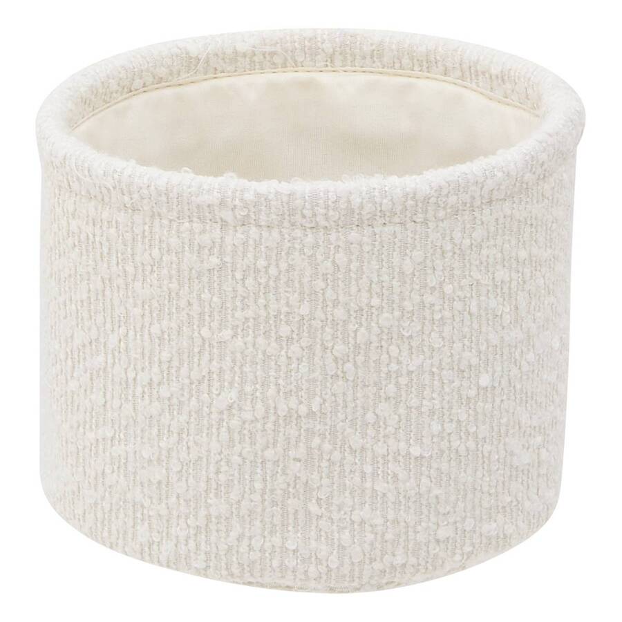 Lot de 3 paniers de rangement, d.14/16/18 cm, blanc Bouclette
