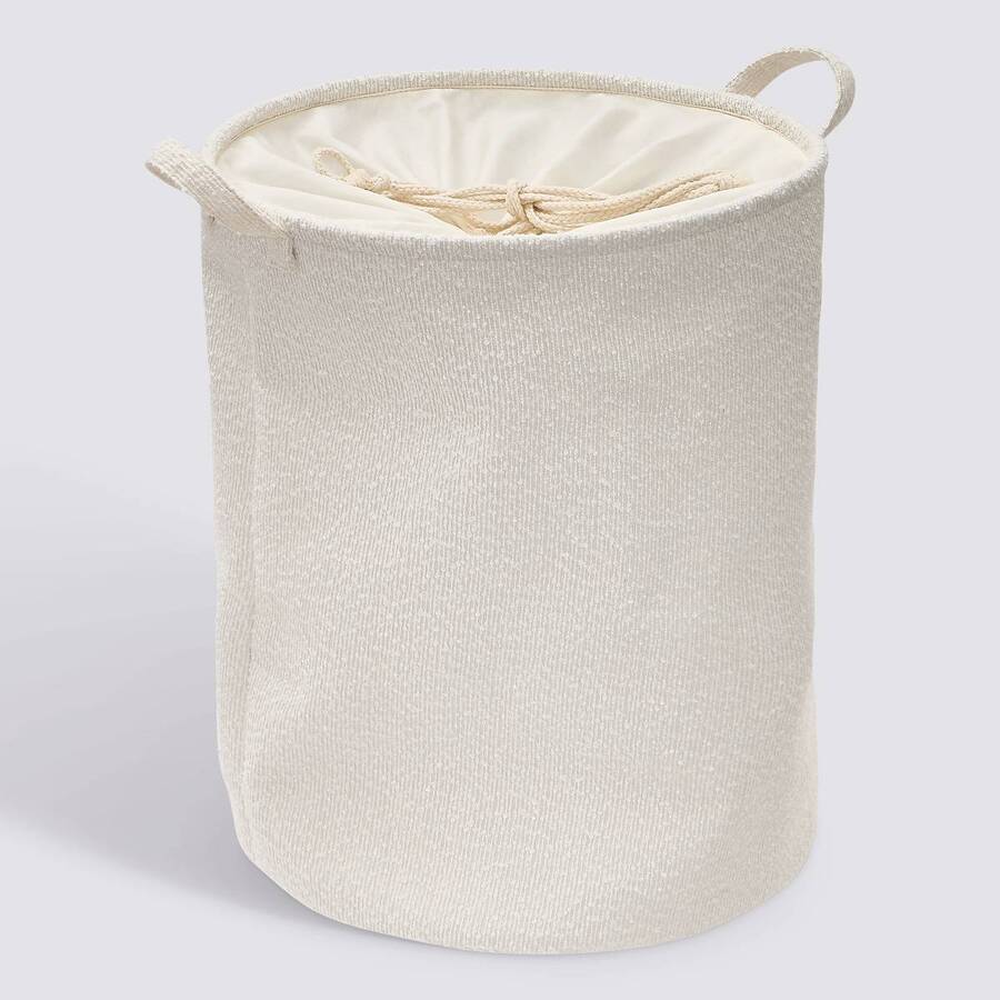 Corbeille à linge, 56l, blanc Bouclette