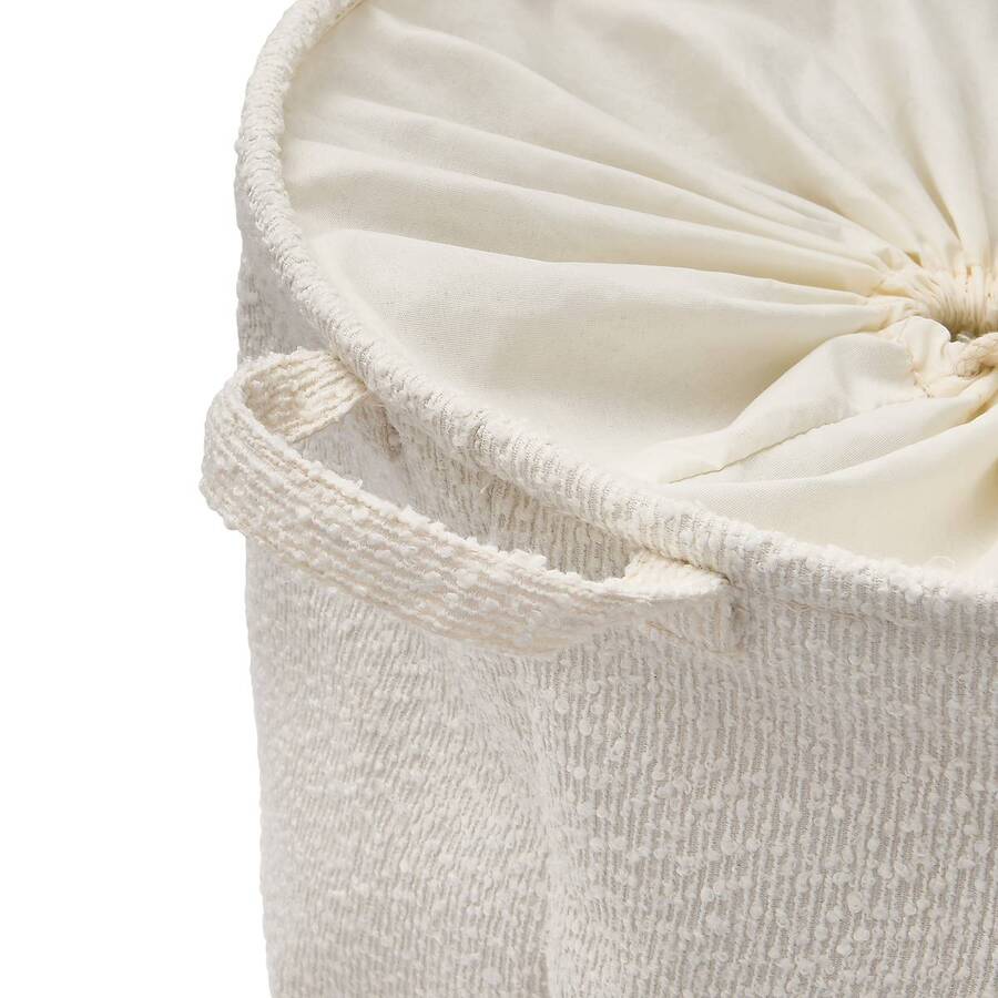 Corbeille à linge, 56l, blanc Bouclette