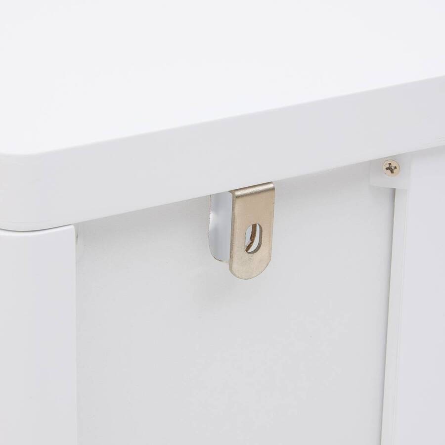 Meuble sous-lavabo 2 portes, 70x35 cm, blanc Orea