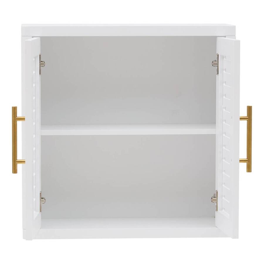 Meuble haut 2 portes, 50x20 cm, blanc Orea