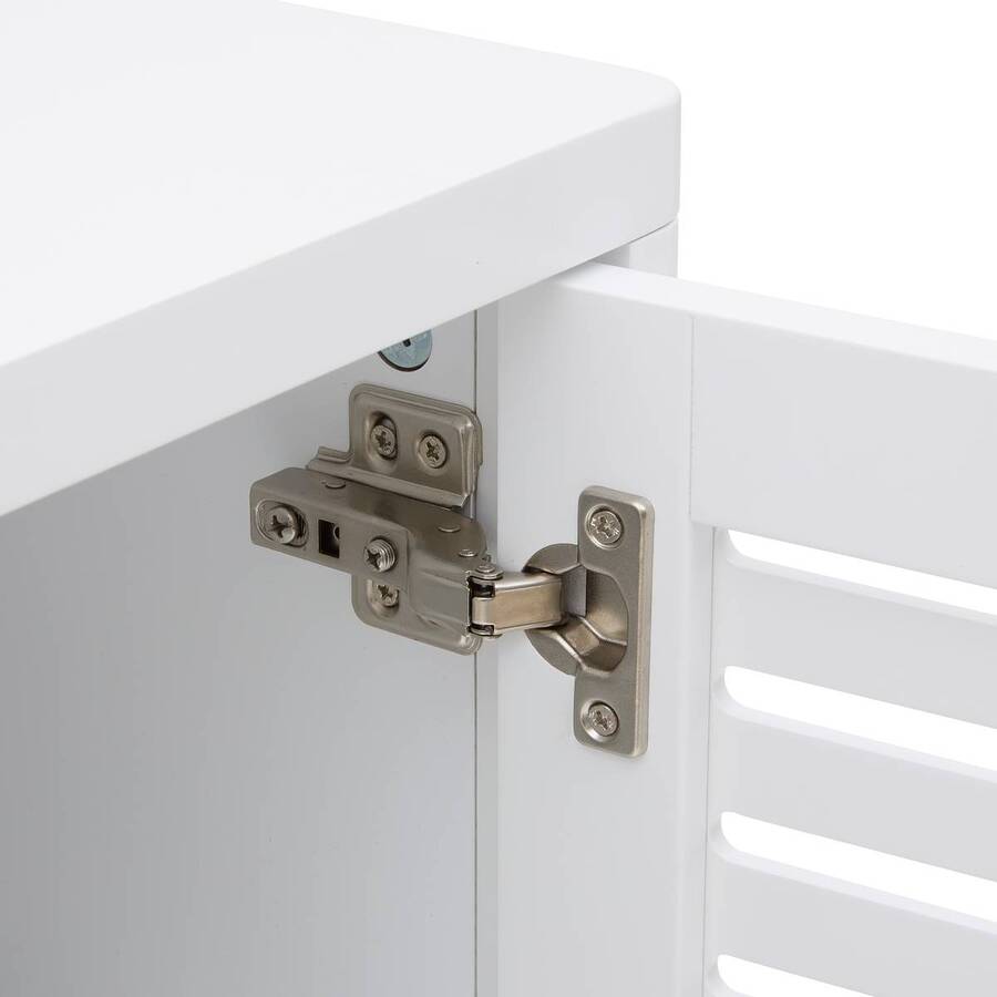 Meuble haut 2 portes, 50x20 cm, blanc Orea