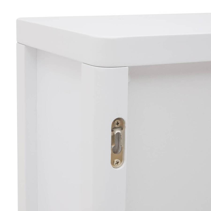 Meuble haut 2 portes, 50x20 cm, blanc Orea