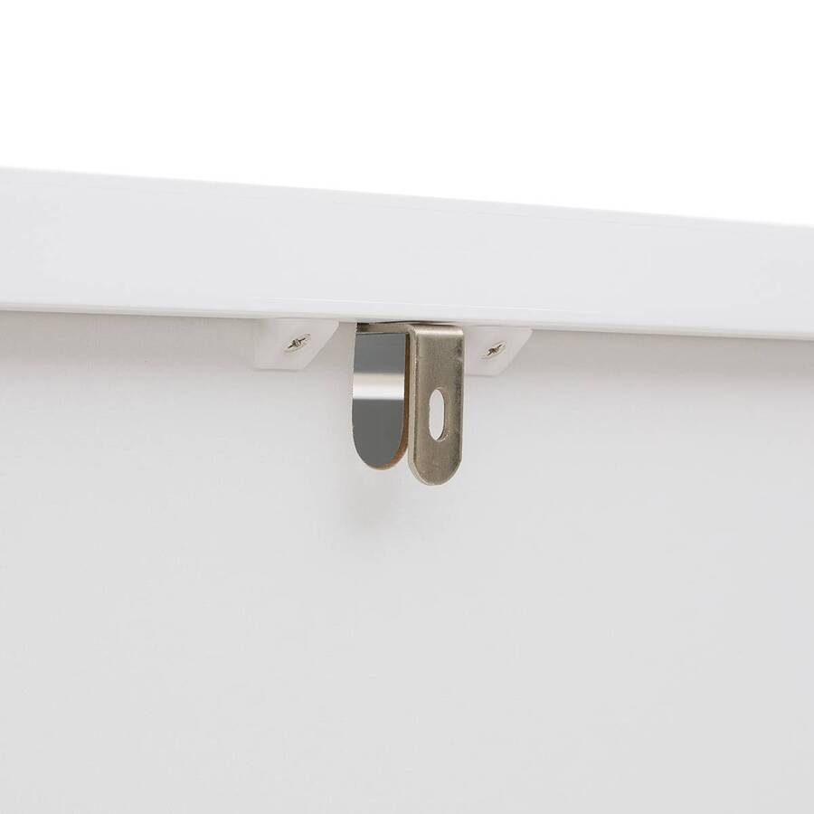 Meuble wc 2 portes 1 étagère, 67x25 cm, blanc Orea