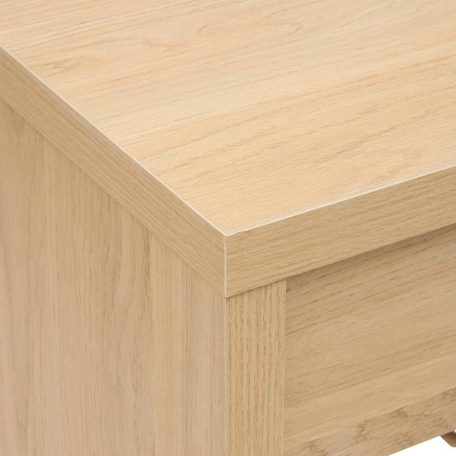 Console 2 tiroirs, 92,5x32 cm, beige Alvo