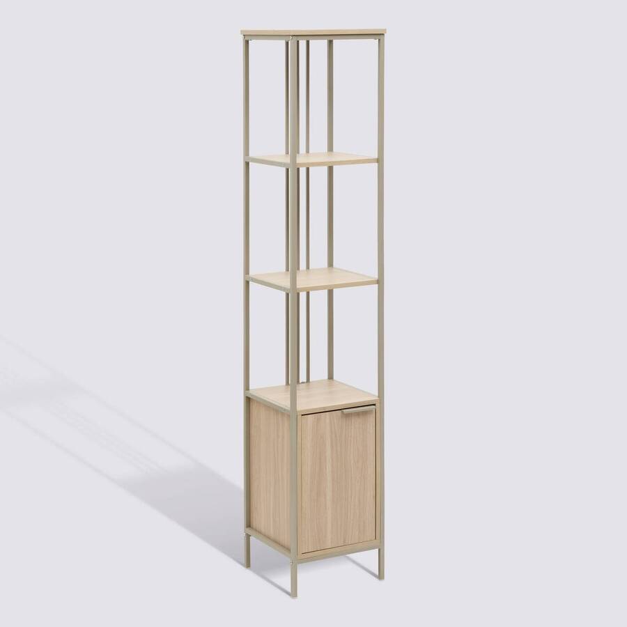 Étagère 1 porte, 35x35 cm, sable Duna