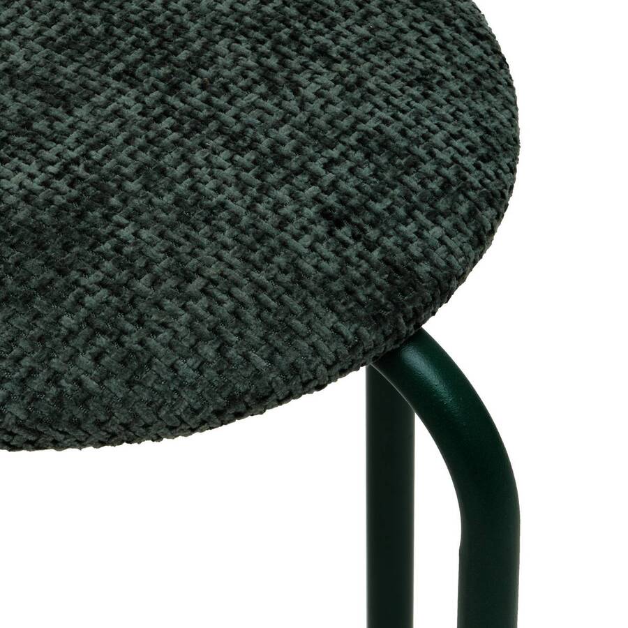 Tabouret empilable, d.38 cm, vert kaki Flexy