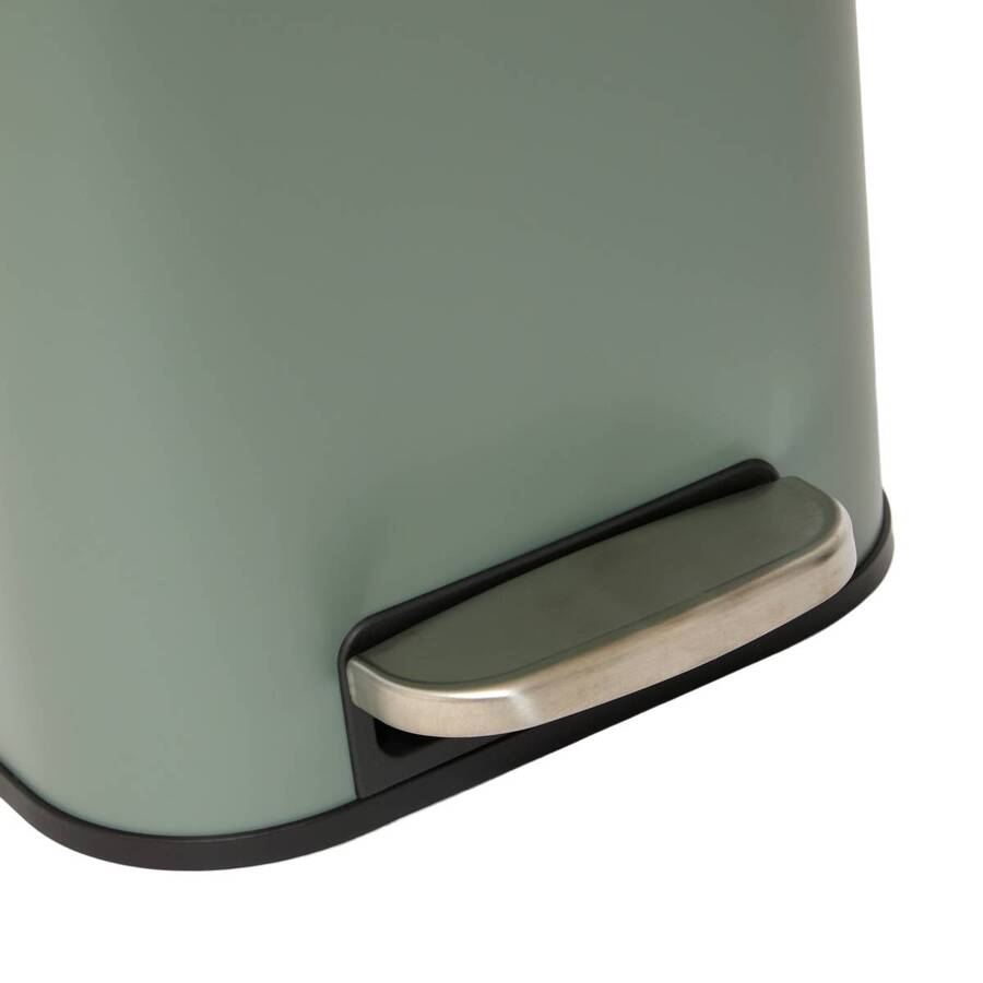 Poubelle manuelle slim, 30l, vert Delta