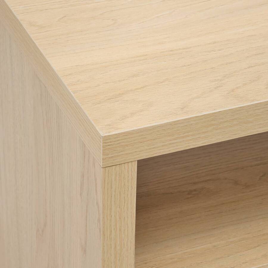 Table basse 1 tiroir, 92,5x39,5 cm, beige Alvo