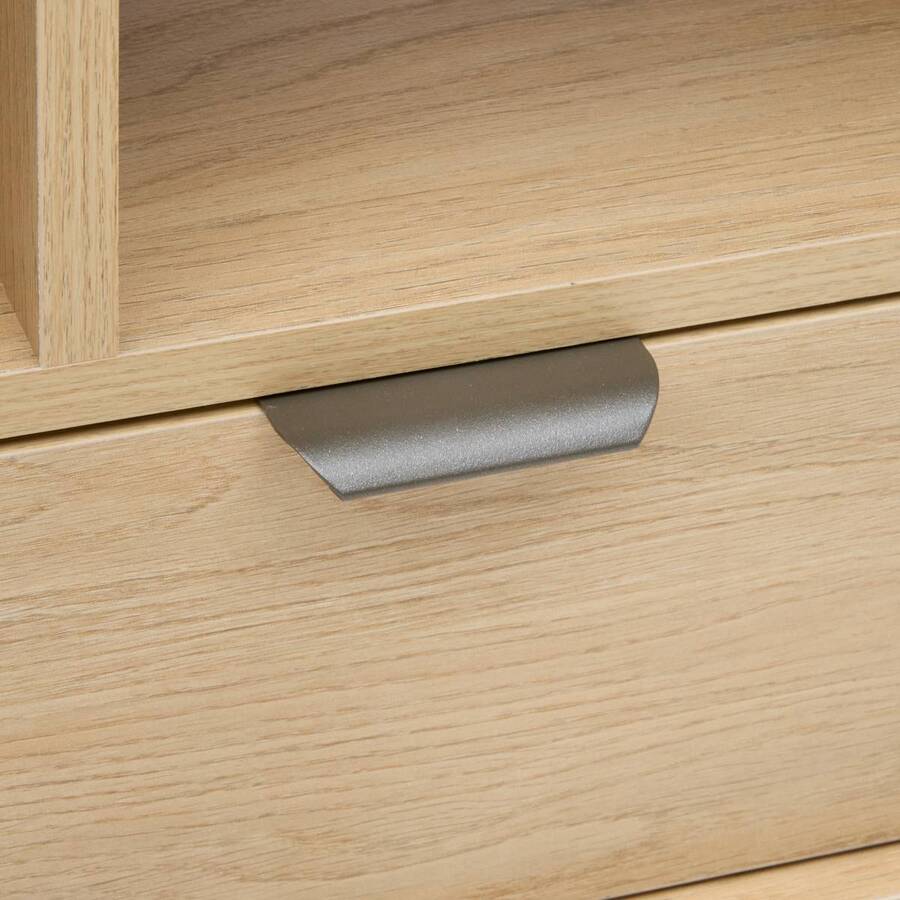 Table basse 1 tiroir, 92,5x39,5 cm, beige Alvo