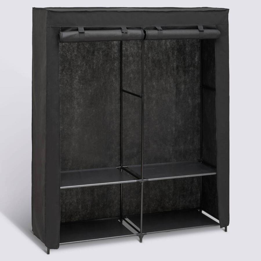 Penderie, 165x140 cm, noir Dressy