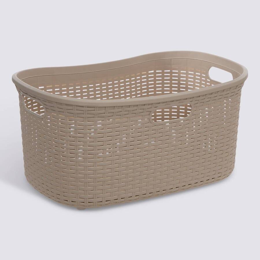 Corbeille à linge, 40l, café