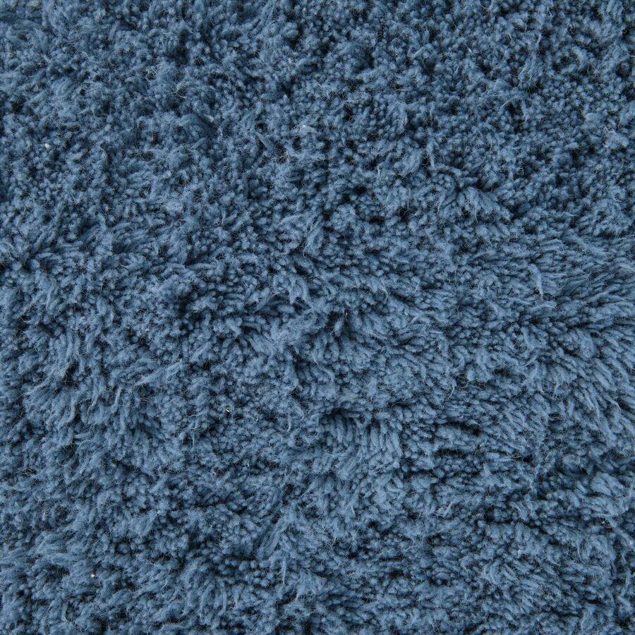 Tapis, coton, 75x50 cm, bleu Colorama