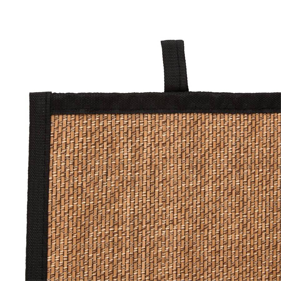 Tapis, bambou, 80x50 cm, beige et noir Stemy